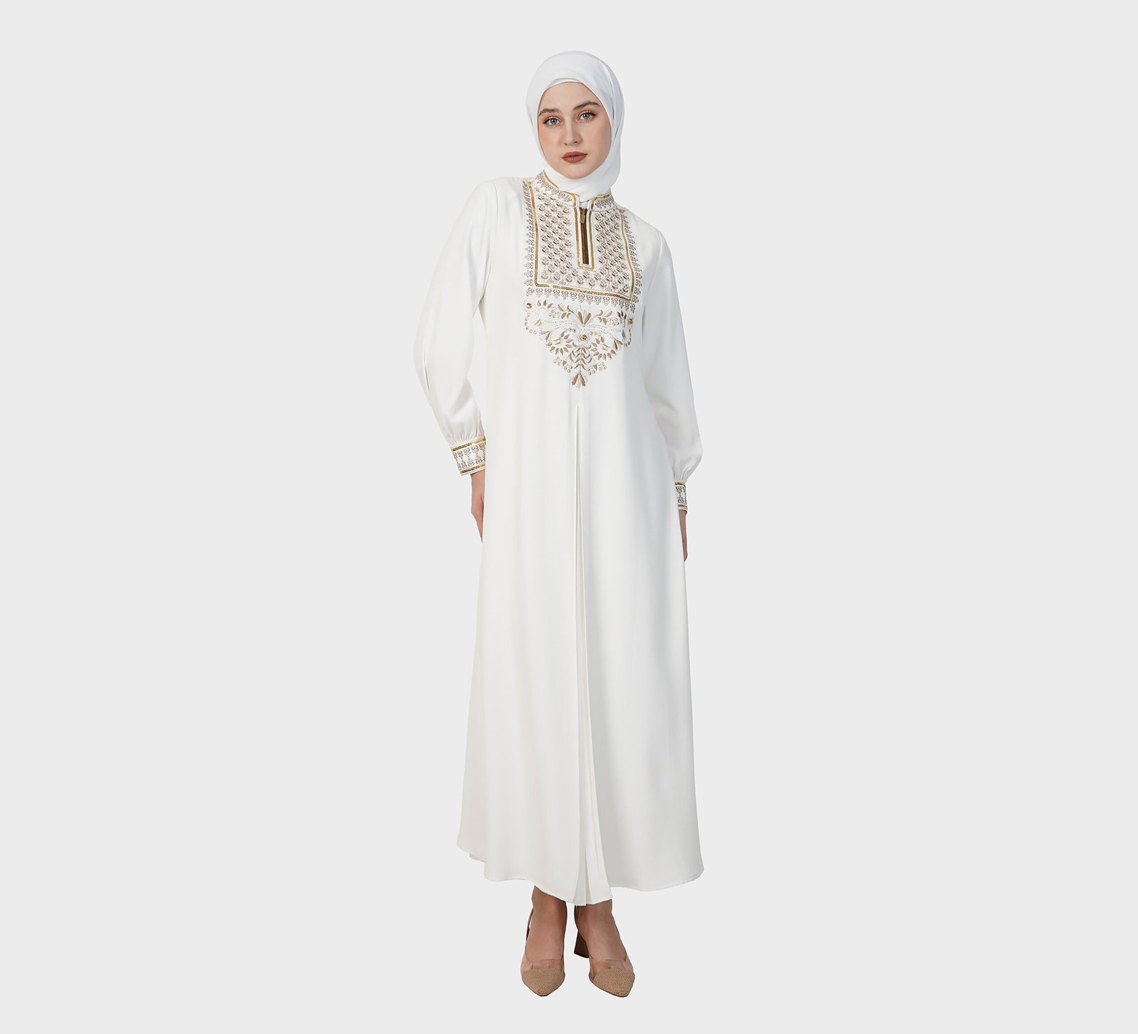 Hikmat-Abaya-A1234-White-1