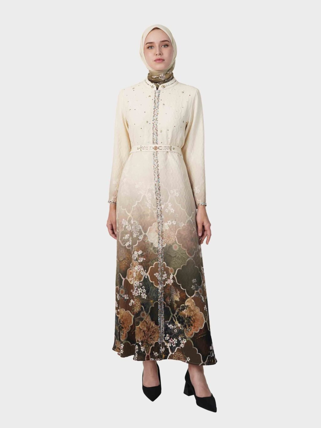 Hikmat-Abaya-A3062-Beige-1