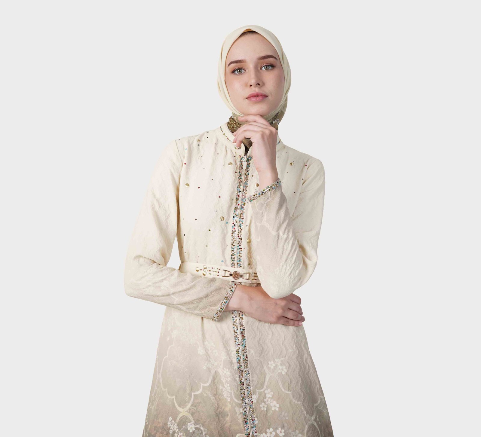 Hikmat-Abaya-A3062-Beige-2