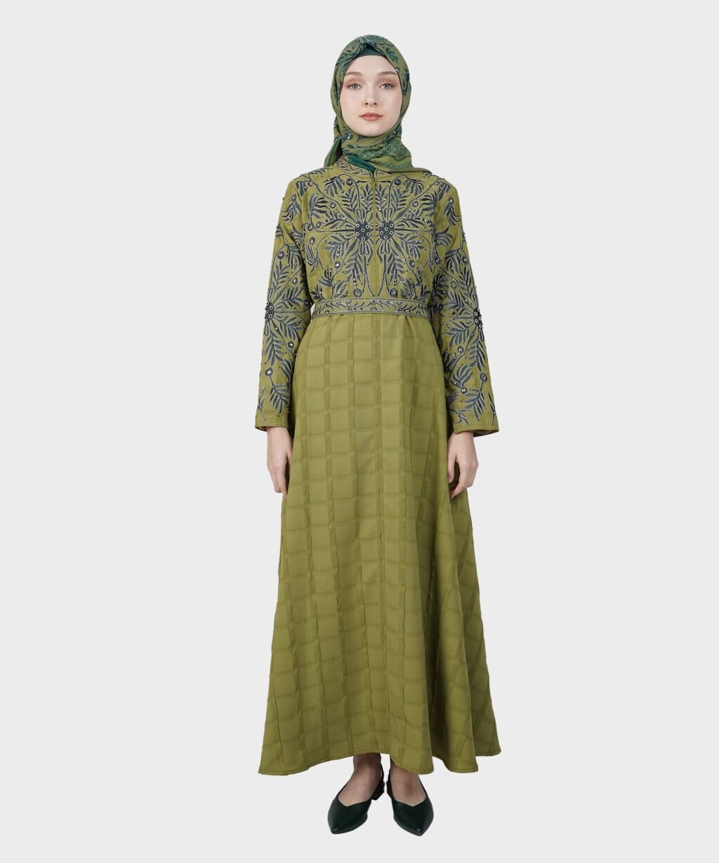 Hikmat-Abaya-A3622-Green-1