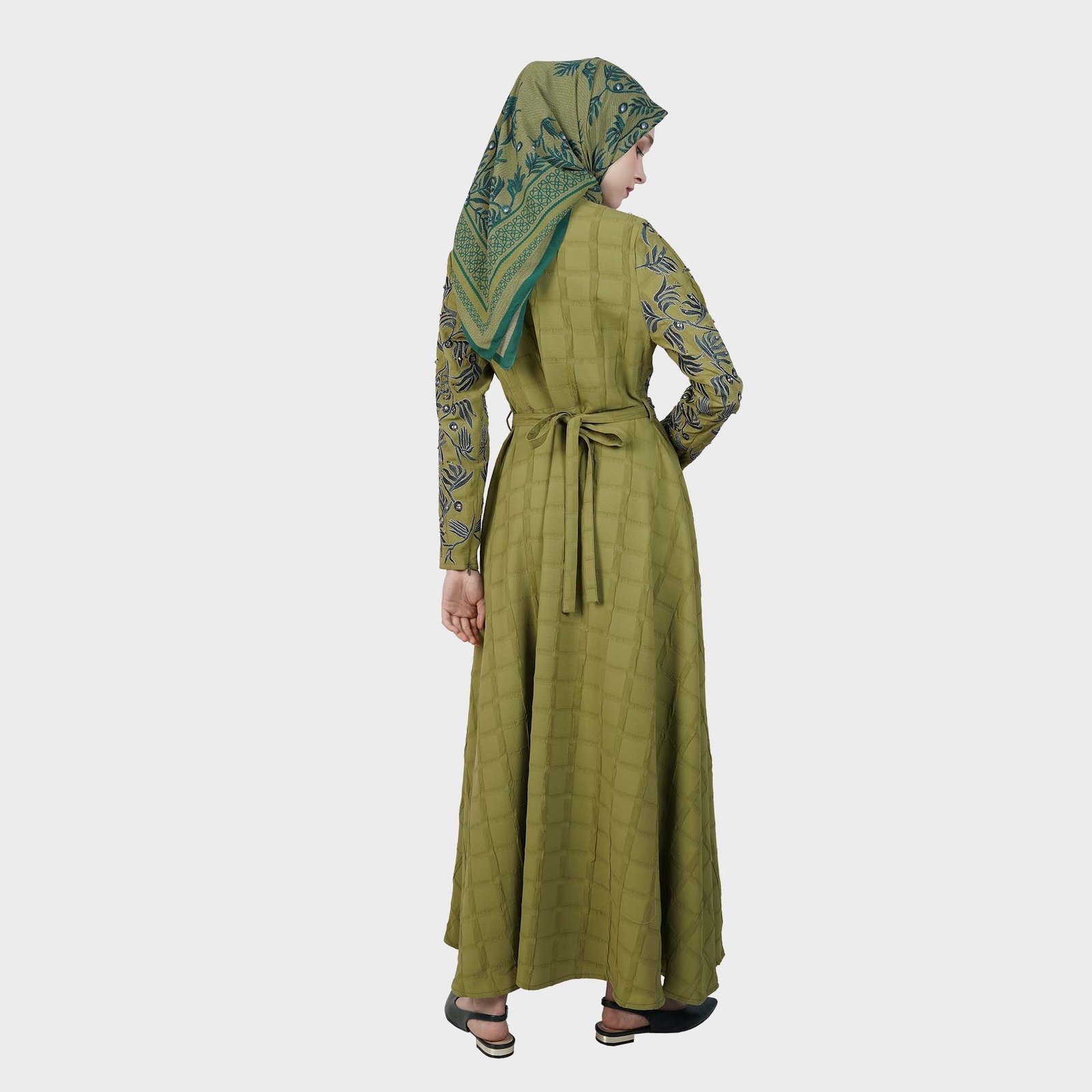 Hikmat-Abaya-A3622-Green-2