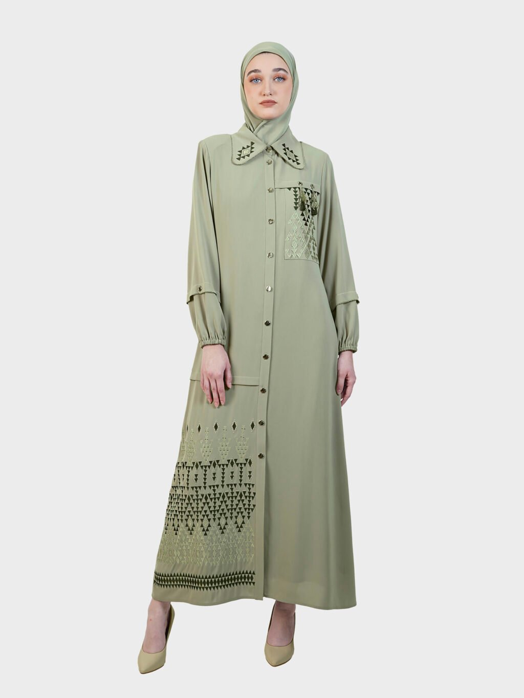 Hikmat-Abaya-C5823-L.-Green-1