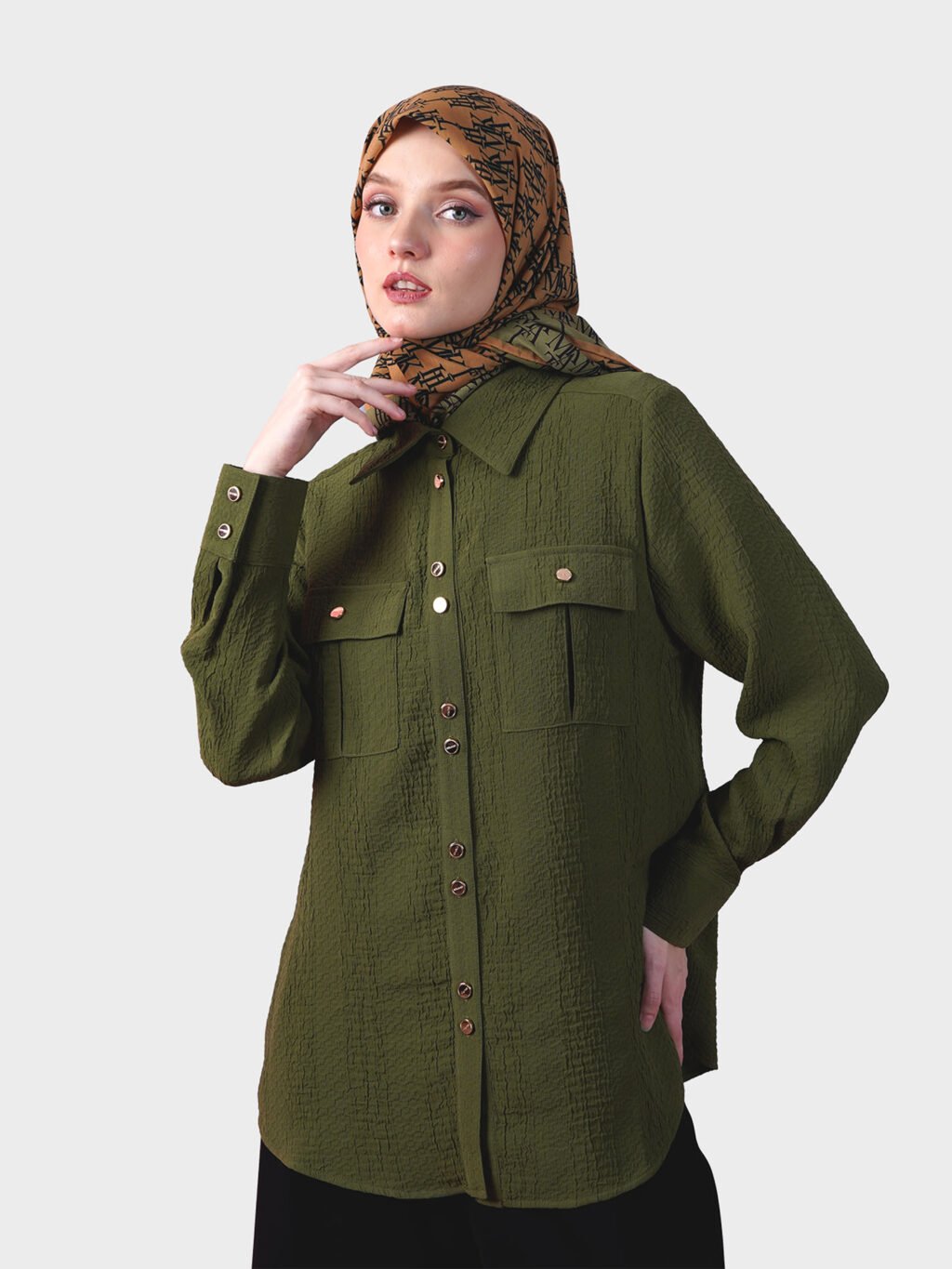 Hikmat-Blouse-B9824-Green-1