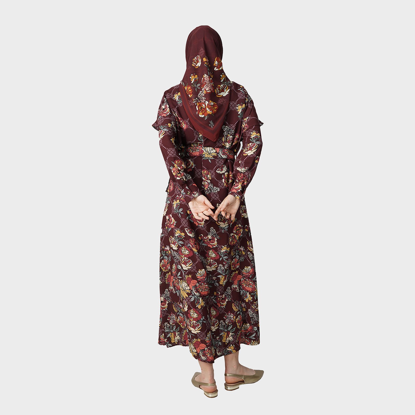 Hikmat-Dress-D3855-02-Maroon-2